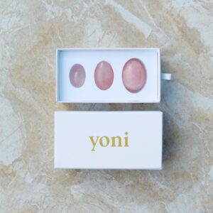 Rose quartz master set of yoni eggs